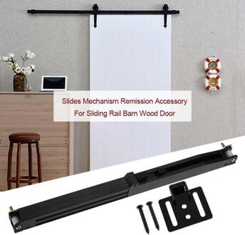 1Set Deur Slide Damper Soft Close Slides Schuifdeuren Schuur Deur Hardware Schuur Hout Schuifdeur Track Kit Puerta Corredera