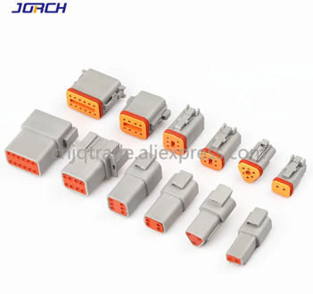 1set Deutsch DT connector DT06-2S/DT04-2P 2P 3P 4P 6P 8P 12P waterproof electrical connector for car motor with pins 22-16AWG