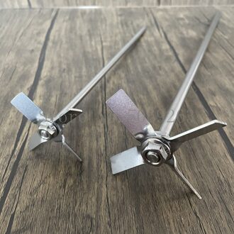 1Set, Dia 40Mm Tot 100Mm, lab 304 Rvs Vier Bladen Propeller Met Roerstaafje, Roer De Materiaal Opwaartse Wanneer Roeren 5. 60mm blade met rod