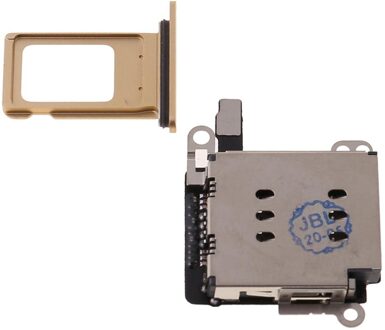 1Set Dual Sim Kaartlezer Connector Flex Kabel Met Kaart Lade Slot Houder Open Ejector Pin Voor Iphone Xr geel