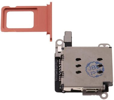 1Set Dual Sim Kaartlezer Connector Flex Kabel Met Kaart Lade Slot Houder Open Ejector Pin Voor Iphone Xr Oranje