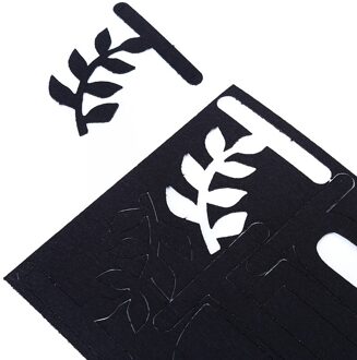 1Set Gelukkige Verjaardag Zwarte Vilten Vlaggen Garland Bloemen Bunting Banners Brief Slingers Baby Kids Verjaardagsfeestje Decoraties hello jongen