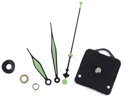 1Set Groene Lichtgevende Quartz Wandklok Spindel Beweging Mechanisme Deel Diy Reparatie Kit
