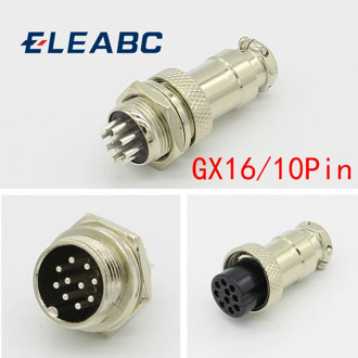 1set GX16 10 Pin Male & Female Diameter 16mm Wire Panel Connector L73 GX16 Circular Connector Aviation Socket Plug
