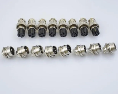 1set GX20 Aviation Connector Male Plug Female Socket Circular Connector 2/3/4/5/6/7/8/9/10/12/14/15 Pin Wire Panel Connector