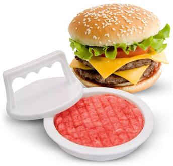 1Set Hamburger Pasteitjes Mold Maker Plastic Hamburger Vlees Rundvlees Grill Burger Druk Tool Keuken Accessoires
