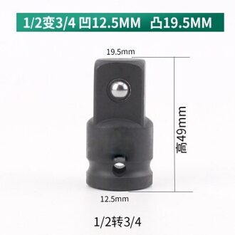1Set Impact Socket Adapter 1/2 3/8 3/8-1/4 3/4-1/2 Socket Converter Adapter Reducer Voor Auto fiets Garage Reparatie Tool 12to34