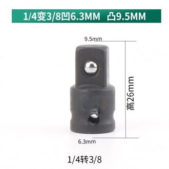 1Set Impact Socket Adapter 1/2 3/8 3/8-1/4 3/4-1/2 Socket Converter Adapter Reducer Voor Auto fiets Garage Reparatie Tool 14to38