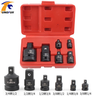 1Set Impact Socket Adaptor 1/2 to 3/8 3/8 to 1/4 3/4 to 1/2 Socket Convertor Adaptor Reducer for Car Bicycle Garage Repair Tool