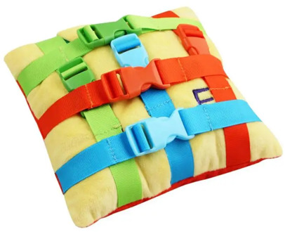 1set Kids Early Educational Color Matching toys Baby Basic Life Skill Training Birthday Montessori Buckle Baby Montessori Toys