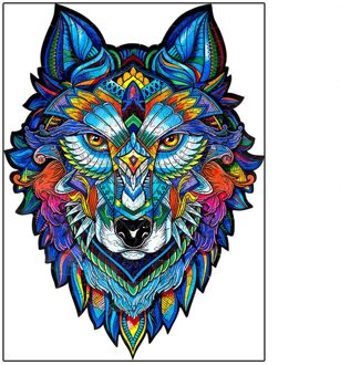 1Set Kleurrijke Diy Sticker Handgemaakte Kleurrijke Decal Met Dier Patroon Creatieve Handgemaakte Uil Tiger Wolf Pvc Puzzel Voor kids
