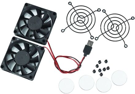 1Set Koelventilator Usb Fan Koeler Voor A-SUS RT-AC68U/AC86U/AC87U/R8000 Router