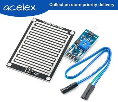 1set/lot Snow/Raindrops Detection Sensor Module Rain Weather Module Humidity For Arduino