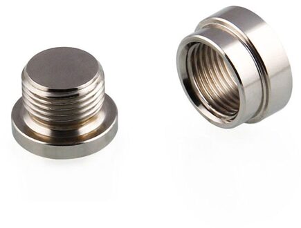 1set M18x1.5 O2 Zuurstofsensor ijzer Weld Op Bung & Plug Moer & Cap Kit Auto auto zuurstofsensor Extender Accessoires