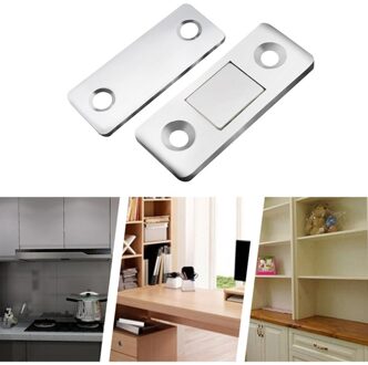 1Set Magnetische Kabinet Vangt Magneet Deur Stopt Verborgen Closet Dichter Met Schroef Voor Kast Kast Meubels Hardware