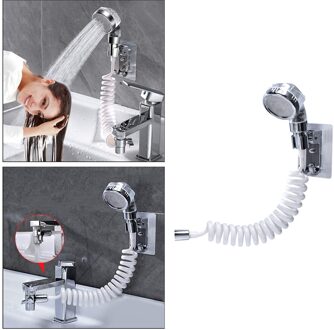 1Set Mini Douchekop Wassen Haar Wassen Douche Opslag Bespaar Ruimte Maken Kamer Meer Netjes stijl 1
