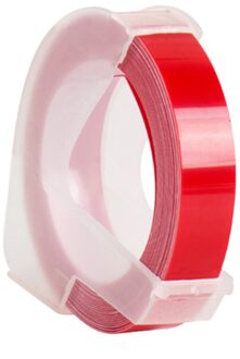 1Set Mini Handleiding Printer Mini Diy Hand Voor 3D Embossing Handleiding Tape Handmatig Schrijfmachine Belettering Embossing Label Machine rood Label
