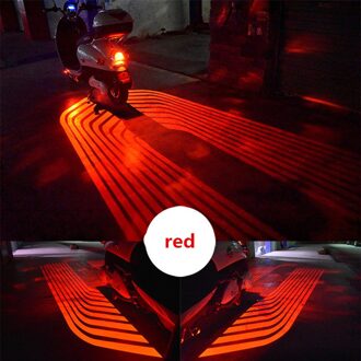 1Set Motorfiets Waarschuwingslampje Engelenvleugels Universele Ghost Shadow Omgevingslicht Motorfiets Led Decoratieve Verlichting Projector Licht ijs- blauw