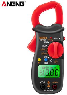 1Set MT88A Smart Digitale Stroomtang Mini Hoge Precisie Multimeter 500A Ac/Dc Stroomtang Digitale Display backlight Stroomtang