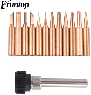 1SET Pure Copper 900M Soldering Iron Tip For Hakko 936 Soldering Rework Station Soldering Tips