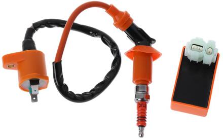 1Set Racing Prestaties CDI + Bobine + Bougie Fit Gy6 150cc 125cc 50cc