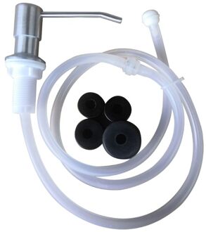 1Set Rvs Zeepdispenser Ingebouwde Lotion Pomp Extension Tube Voor Thuis Badkamer Aanrecht drawbench