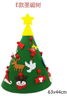 1Set Self-Made Diy Vilt Kerstboom Jaar Decoratie Voor Kinderen Thuis Navidad Kerst Ornament Kerstman claus Xmas Tree