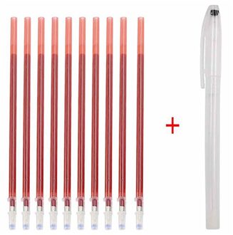 1Set Stof Markers Potlood Vervagen Out Voor Tekening Lijnen Verdwijnen Marker Pennen Pp Multifunctionele Diy Craft Naaien Accessoires rood
