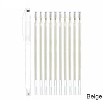 1Set Stof Markers Potlood Vervagen Out Voor Tekening Lijnen Verdwijnen Marker Pennen Warmte Uitwisbare Pen Diy Craft Naaien Accessoires Beige
