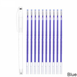 1Set Stof Markers Potlood Vervagen Out Voor Tekening Lijnen Verdwijnen Marker Pennen Warmte Uitwisbare Pen Diy Craft Naaien Accessoires blauw