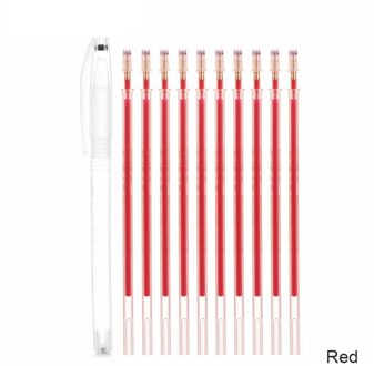 1Set Stof Markers Potlood Vervagen Out Voor Tekening Lijnen Verdwijnen Marker Pennen Warmte Uitwisbare Pen Diy Craft Naaien Accessoires rood