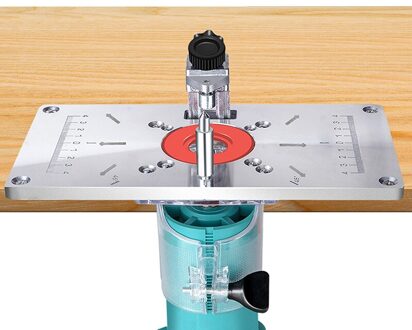 1Set Tafel Insert Plaat Houtbewerking Bankjes Tafel Zag Voor Multifunctionele Houten Plaat Machine Graveren 4 Ringen Tool