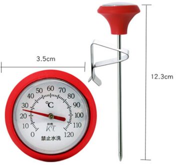 1Set Thermometer Voor Keuken Draagbare Roestvrij Stalen Sonde Voedsel Thee Water Vlees Melk Koffie Schuim Bbq Temperatuur Tester