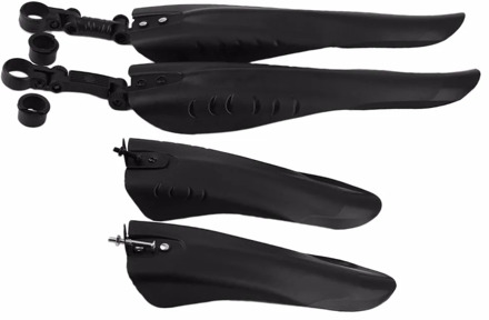 1Set Universal Bicycle Mudguard Mountain Bike Wings Front/Rear Fender Set Removable Mud Guards Flaps 34mm Tube Keeps Cleaner TOP