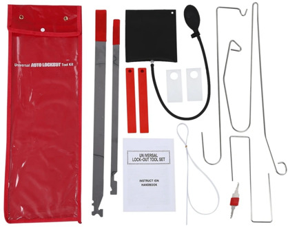 1Set Universal Car Door Key Lost Lock Out Emergency Open Unlock Tool Kit Car Tools Set Key Kit