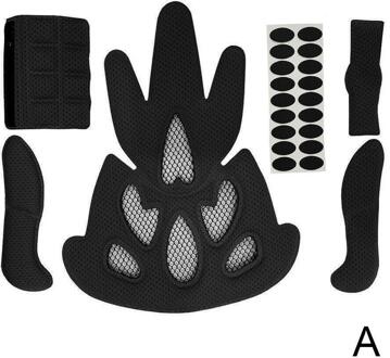 1Set Universele Fiets/Motorfiets Helm Binnenvoering Fiets Pad Voering Netto Set Pads Met Spons Helm Kit Insect replaceme M8G7