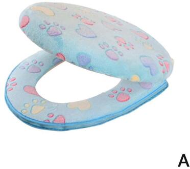 1Set Verdikte Universele Wc Mat Seat Cover Wasbaar Kussen + Cover Badkamer Cover Wc Afneembare Fluwelen Rits Suppli M8H3