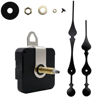 1Set Vervanging Zwart Quartz Wandklok Beweging Mechanisme Diy Klokken Uurwerk Mechanisme Reparatie Accessoires