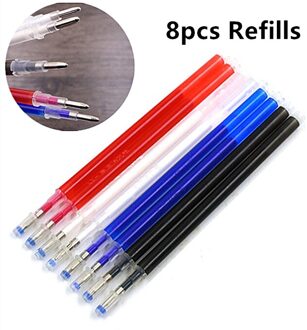 1Set Warmte Wrap Vervagen Out Stof Markers Potlood Vullingen Hoge Temperatuur Verdwijnen Marker Pennen Naaien Tekening Lijnen Accessoires 8stk A reeks