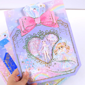 1sets/1lot Beautiful girl changing clothes Diary Planner Decorative Mobile Stickers Scrapbooking Craft Stationery Stickers
