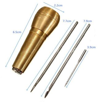 1sets Mode Naaien Schoen Reparatie Tool Naaien Gereedschap Naald Priem Lederen Craft Kit Tools