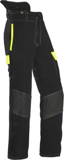 1SQA Kettingzaagbroek | Zaagbroeken Zwart/Geel - XS