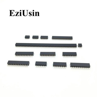 1U 2.0mm Single Row Female 2~40P Breakaway PCB Board Pin Header Connector Strip Pinheader 2/4/6/10/12/14/16/20/40P For Arduino
