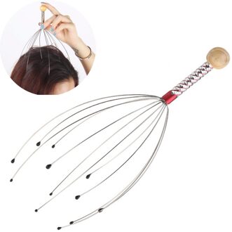 1Unit Claw Massager Voor Hoofd Octopus Hoofdhuid Massager Nek Hoofd Massage Stress Release Spier Relax Tool Gezondheidszorg