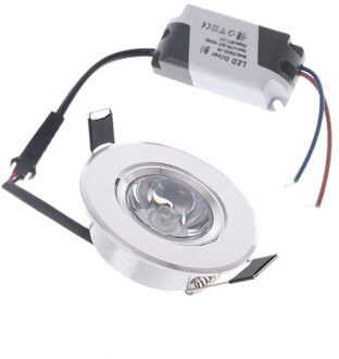 1W Led Verlichting 85-265V Kast Mini Downlight Spot Plafondlamp warm wit