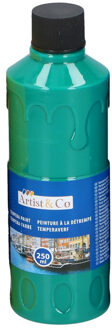 1x Acrylverf / temperaverf fles groen 250 ml