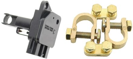 1x Air Flow Meter Sensor Voor Toyota Lexus & 1 Paar Auto Batterij Terminal Klem Verbinding Positieve Negatieve Messing Kabel