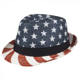 1x Amerika USA verkleed hoeden voor volwassenen - Verkleedhoofddeksels Multikleur