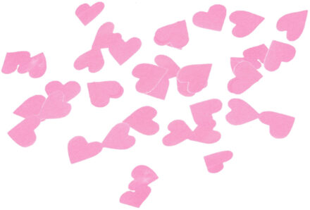 1x Baby shower roze hart confetti 250 gram - Confetti Rood