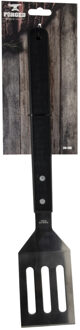 1x Bakspatel/bakspaan voor de barbecue RVS 39 cm